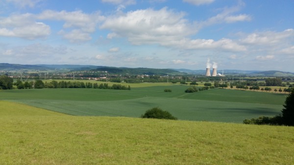 Blick vom Baßberg zwischen Ohr und Hämelschenburg.
