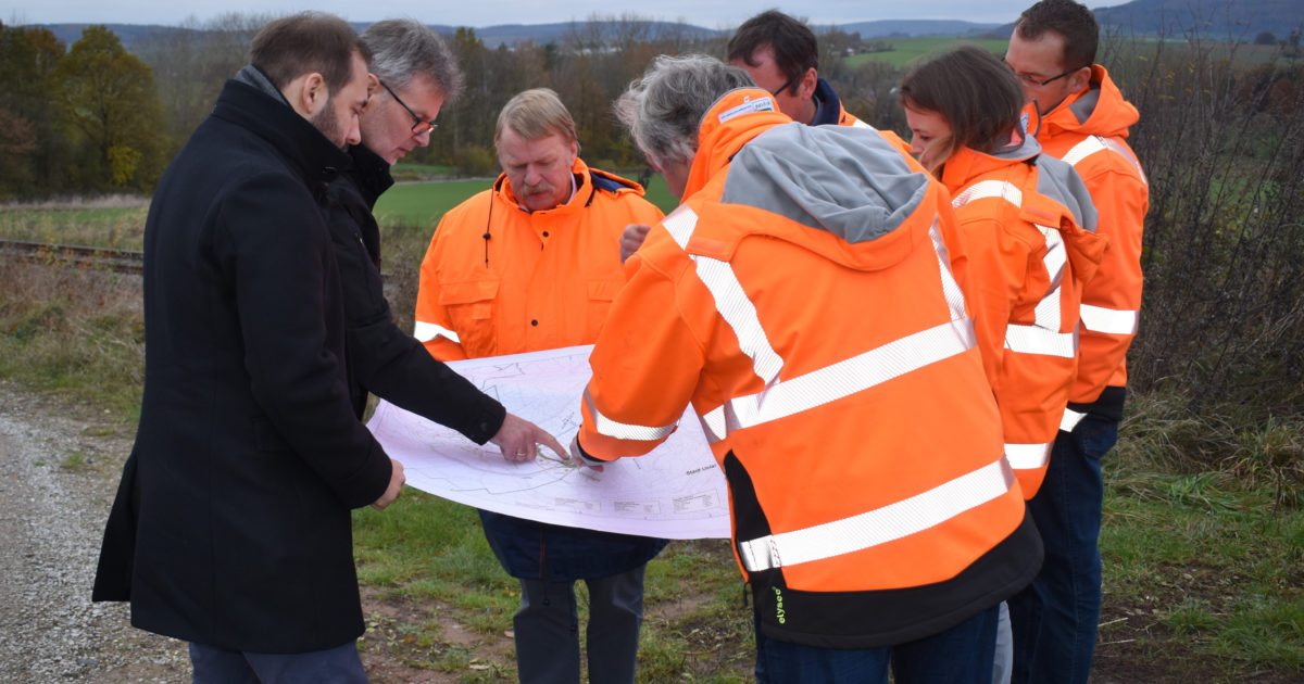 Pressemitteilung Johannes Schraps besichtigt Weiterführung der B241